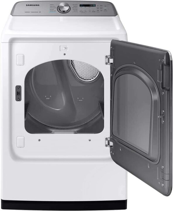 Samsung 7.4 cu. ft. Electric Dryer with Sensor Dry in Platinum ...