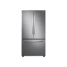 28 cu. ft. Large Capacity 3-Door French Door Refrigerator with Internal Water Dispenser in Stainless Steel